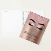 Rose Gold Parties scintillant Lashes Beauté Salon  (Devant avec enveloppe)
