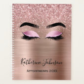 Rose Gold Parties scintillant Lashes Beauté Salon (Devant)