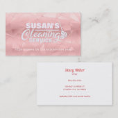 Rose Gold Parties scintillant Maison Cartes de vis (Devant / Derrière)