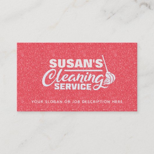 Rose Gold Parties scintillant Maison Cartes de vis (Devant)