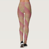 Rose Gold Parties scintillant Motif Leggings (Dos)