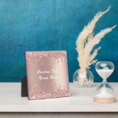 Rose Gold Parties scintillant Plaque Texte personn (Insitu)