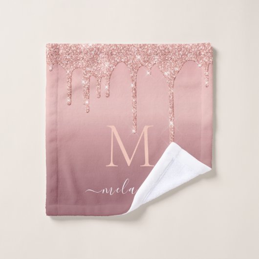 Rose Gold Parties scintillant Serviettes de bain P (Gant de toilette)