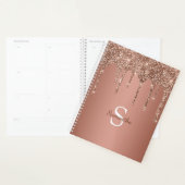 Rose Gold Parties scintillant Sparkle Drift Nom du (Devant avec enveloppe)