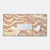 Rose Gold Parties scintillant Zebra Ajouter le nom (Clavier et souris)