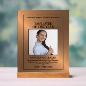 Rose Gold/Personalised Photo - Employee Award (Neutre)