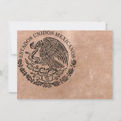 Rose Gold Puerta Vallarta Photo de mariage Merci (Dos)