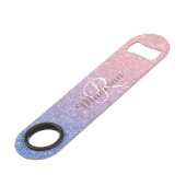 Rose Gold Purple Parties scintillant Ombre Monogra (Devant angulaire)