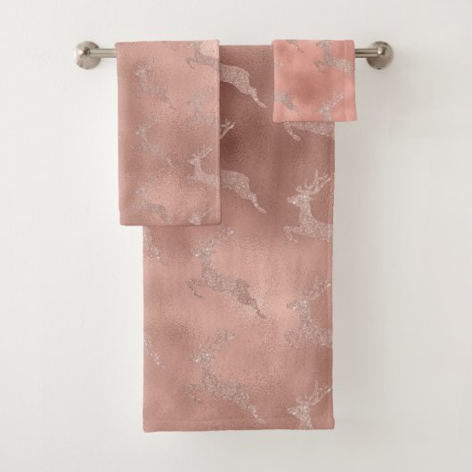 Rose Gold Reindeer Parties scintillant look (En situation)