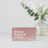 Rose Gold Rendez-vous Carte de visite (Debout devant)