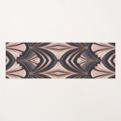 Rose Gold Romance Neo Art Deco Fan Design Yogamat (Voorkant (horizontaal))