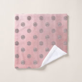 Rose Gold Rose Clair Brillant Glamour Points Moder (Gant de toilette)