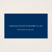 Rose Gold Rose et Navy Blue Foil Enregistrer la da (Dos)