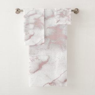 Rose Gold Rose Marbre Moderne Chic Tendance