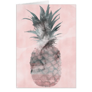 Rose Gold Rose Tropical Summer Pineapple Merci
