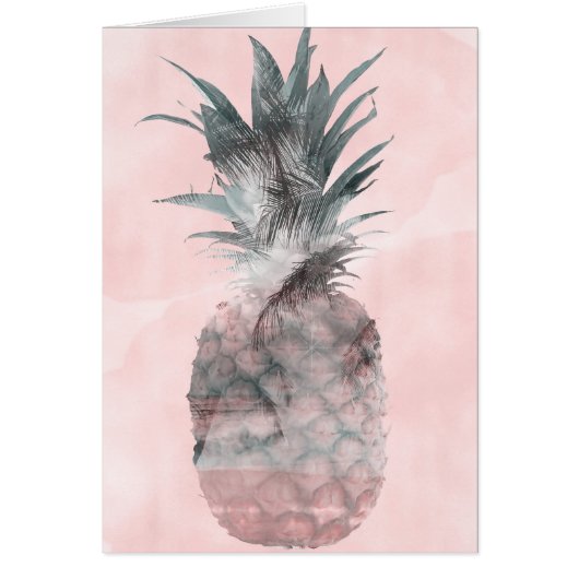 Rose Gold Rose Tropical Summer Pineapple Merci (Devant)