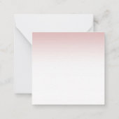 Rose Gold Script Élégant Moderne Simple Modèle (Dos)