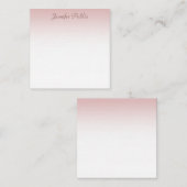 Rose Gold Script Élégant Moderne Simple Modèle (Devant / Derrière)