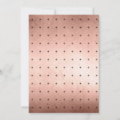 Rose Gold Script Photo Graduation Faire-part (Dos)