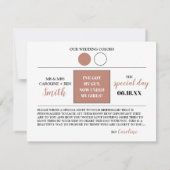 Rose Gold Serez-Vous Ma Carte D'Épouse (Dos)