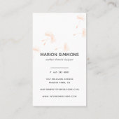 Rose Gold Signature Carte de visite Dandelion (Dos)