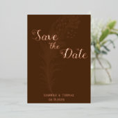 Rose Gold simple et élégant Foil Invitation (Debout devant)