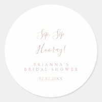 Rose Gold Sip Sip Hooray Bruiloftsfeest