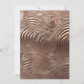 Rose Gold Swirl Wedding Invitation (Dos)
