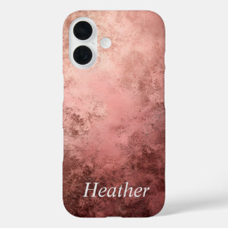 Rose Gold Textured Background  iPhone 16 Hoesje