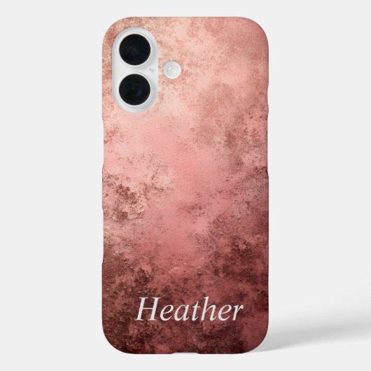 Rose Gold Textured Background Case-Mate iPhone Case (Achterkant)