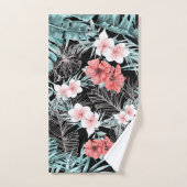 Rose Gold Tropical Botanical Island Paradise Chic (Serviette à main)