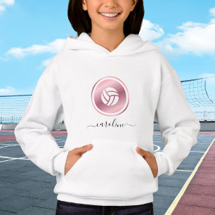 Rose Gold Volleyball Cute Girly Nom Sport Thème