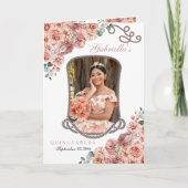 Rose Gold Western Charro Quinceañera Programme (Devant)
