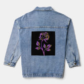 ROSE GOTHIC PINK Denim Jean Jacket (Verso)