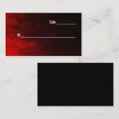 Rose gothique Carte de visite Cartes de Place (Devant / Derrière)