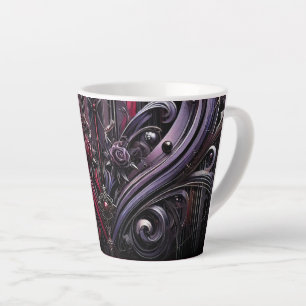 Rose gothique Latte Mug avec design de cathédrale