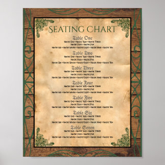 Rose gothique Poster rouge et noir Numéro de table