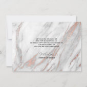 Rose Goud Kwast Streek Trouw Dank Je | FOTO Kaart (Achterkant)