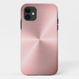 Rose Goud Radiaal Metaal   Aangepast iPhone 11 Hoesje