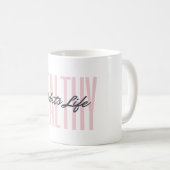 Rose gras saines habitudes de vie Mug (Devant droit)