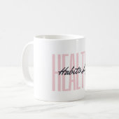 Rose gras saines habitudes de vie Mug (Devant gauche)