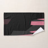 rose gris et noir abstrait (Serviette à main)