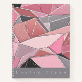 Rose, Gris, Verre Noir Share Carnet à couverture r (Devant)