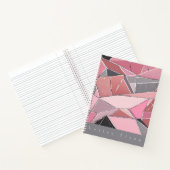 Rose, Gris, Verre Noir Share Carnet à couverture r (Intérieur)