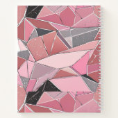 Rose, Gris, Verre Noir Share Carnet à couverture r (Dos)