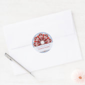 Rose Heart Mandala Étiquette / Sticker (Enveloppe)
