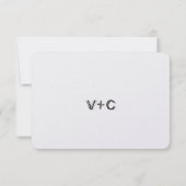 Rose Héritier Mariage Or Sous les étoiles RSVP (Dos)