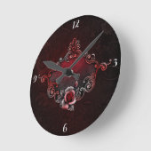 *Rose - Horloge ronde (moyenne) (Angle)