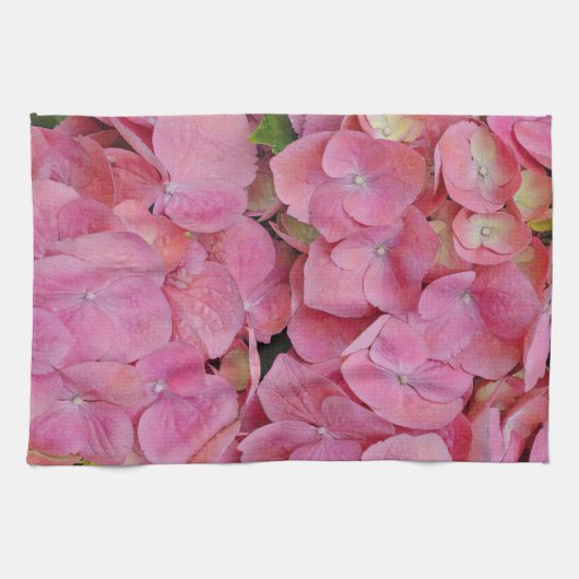 Rose Hydrangea Fleurs Fleurs de fleurs Serviette d (Horizontal)