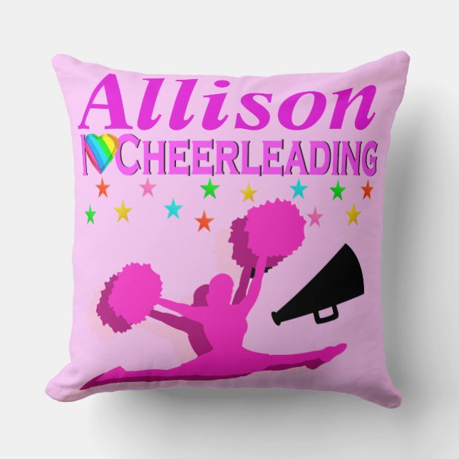 ROSE I LOVE CHEERLEADING COUSSIN PERSONNALISÉ (Recto)